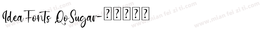 IdeaFonts QoSugar字体转换
